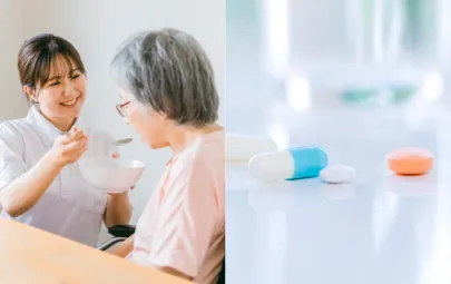 食事や排泄の介助と薬の管理